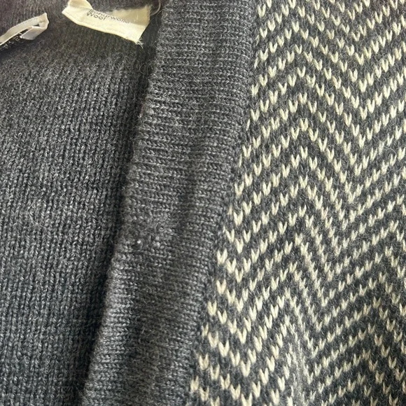Celine Vintage Navy Herringbone Cardigan Sweater - Picture 7 of 9